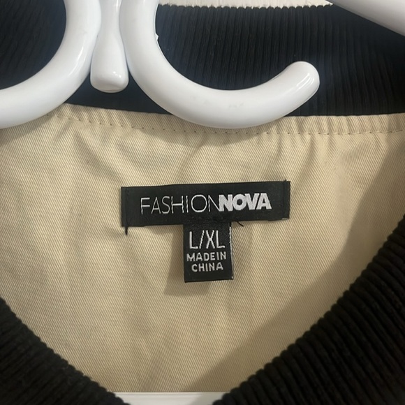 Fashion Nova bomber Jacket. Unused, L/XL. Smoke free home. - Picture 2 of 2